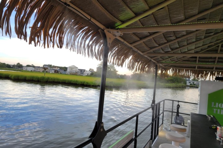 a long bridge over a body of water